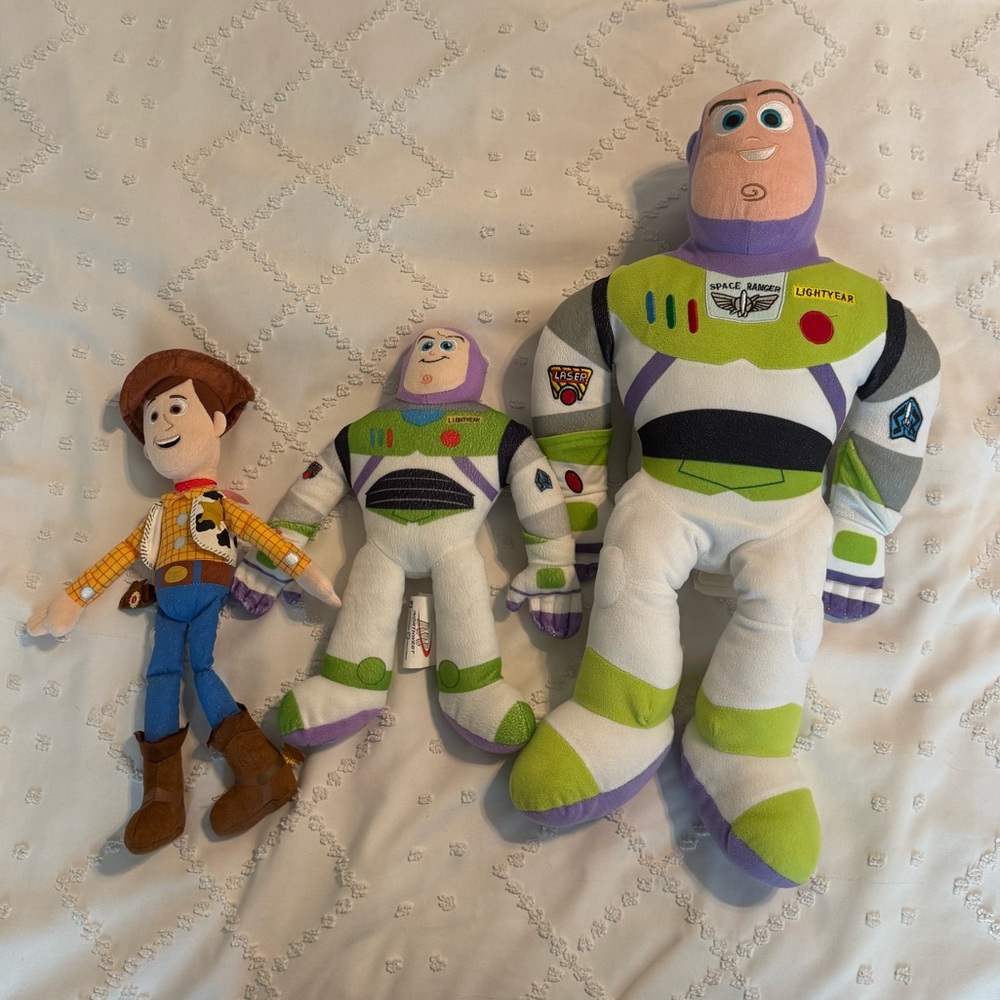 Buzz lightyear woody pull string stuffed animals Toy Story